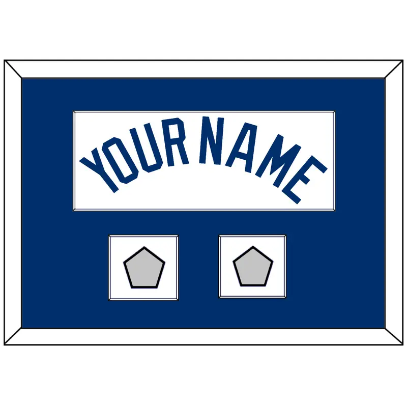 Los Angeles Name & 2 World Series Champions Patches - Home White (2007-2023) - Single Mat 1