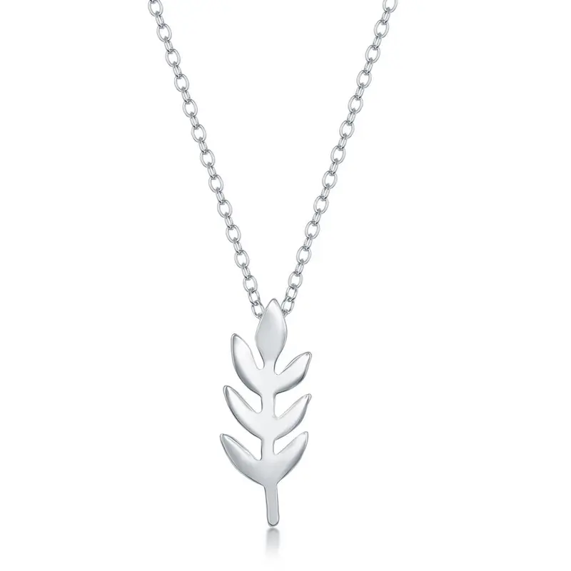 Sterling Silver Leaf Necklace