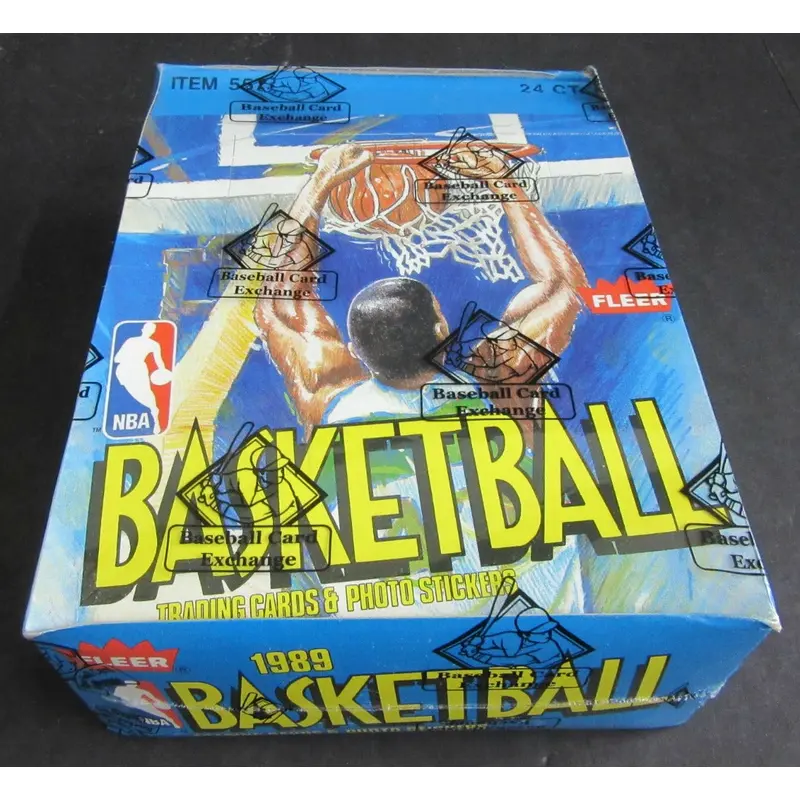 1989/90 Fleer Basketball Unopened Rack Box (FASC)