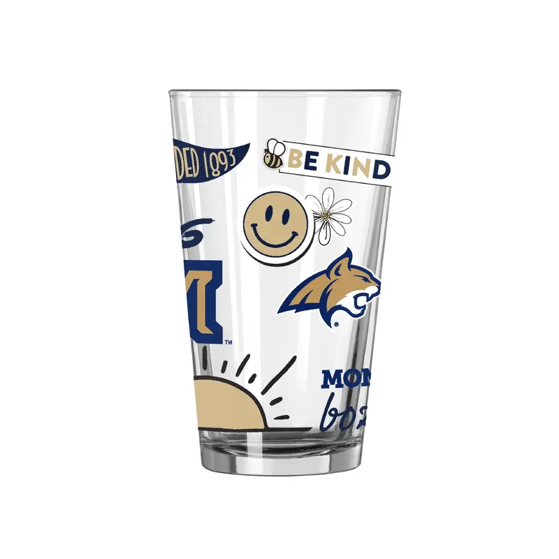 Montana State 16oz Native Pint Glass