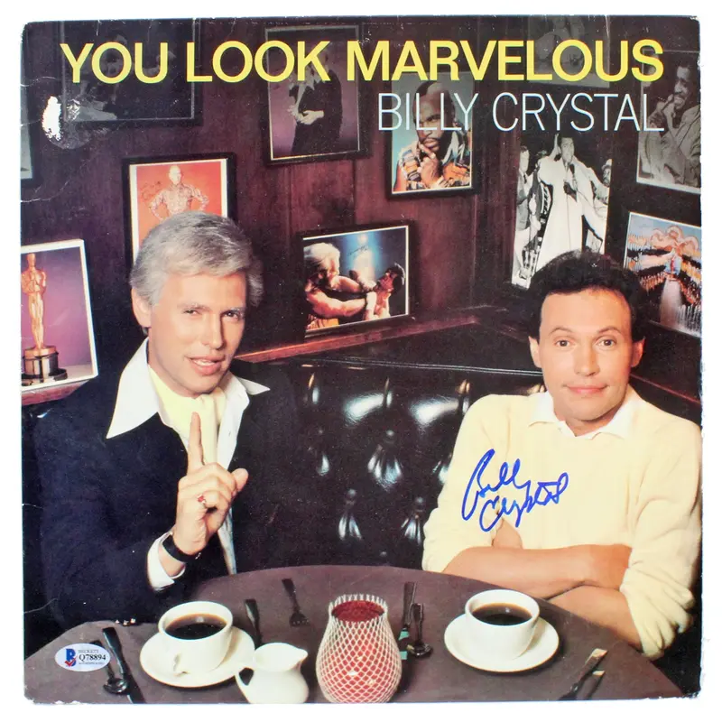 Billy Crystal Authentic Signed You Look Marvelous Album Cover BAS #Q78894