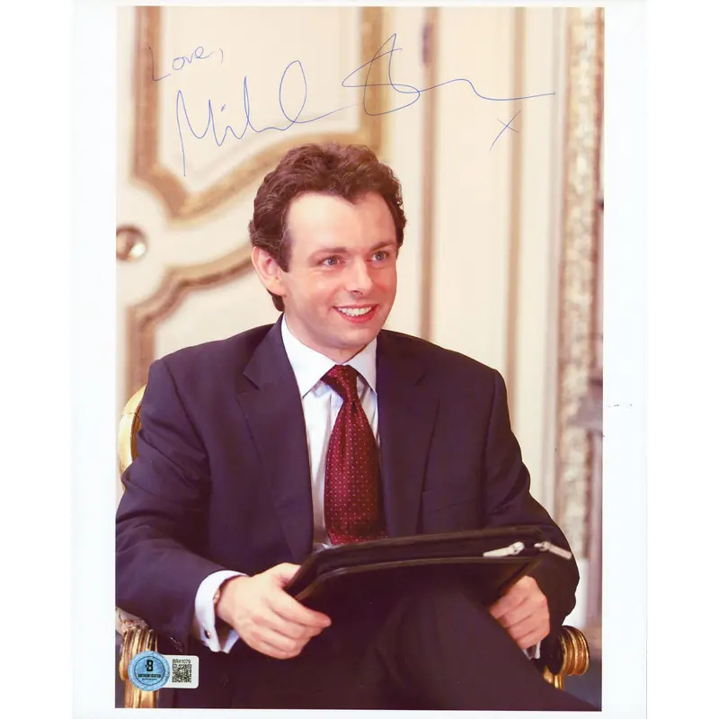 Michael Sheen The Queen Love Authentic Signed 8.5x11 Vertical Photo BAS #BR41079