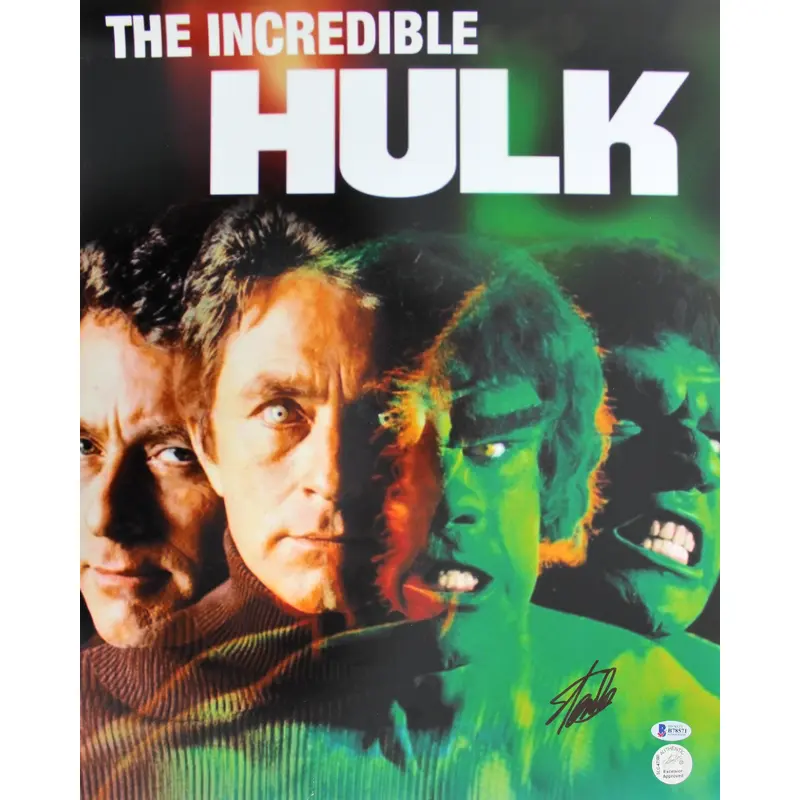 Stan Lee The Hulk Authentic Signed 16x20 Photo Autographed BAS #B78571