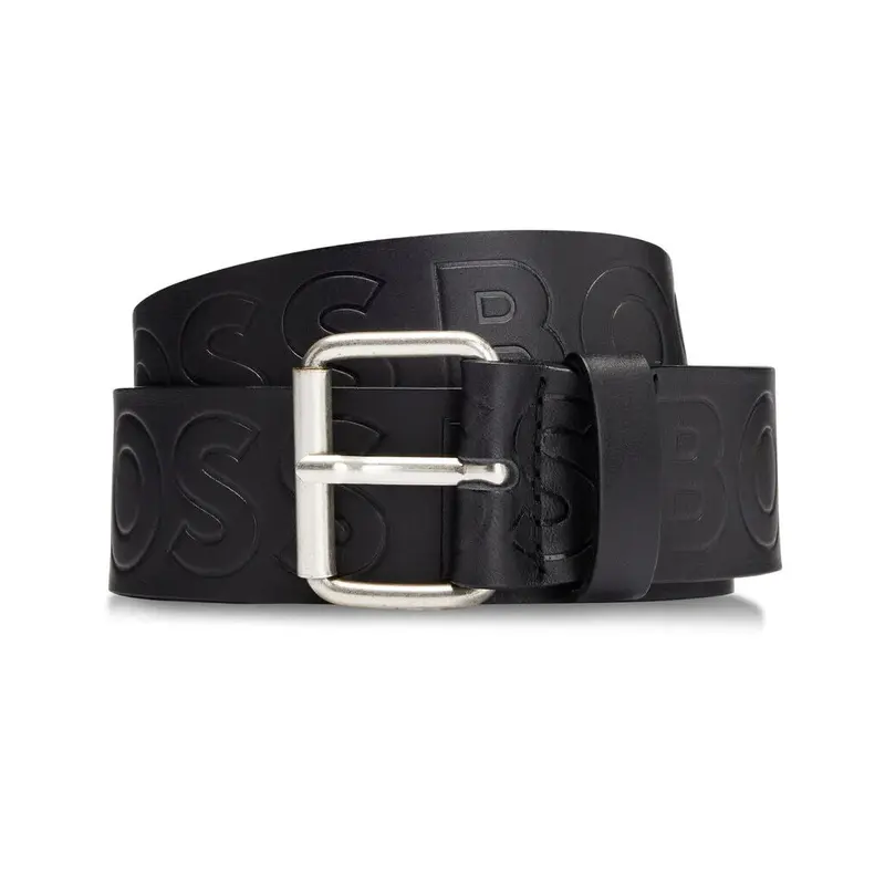 HUGO BOSS MENS BELT BLACK SERGE BOSS, 50481111001