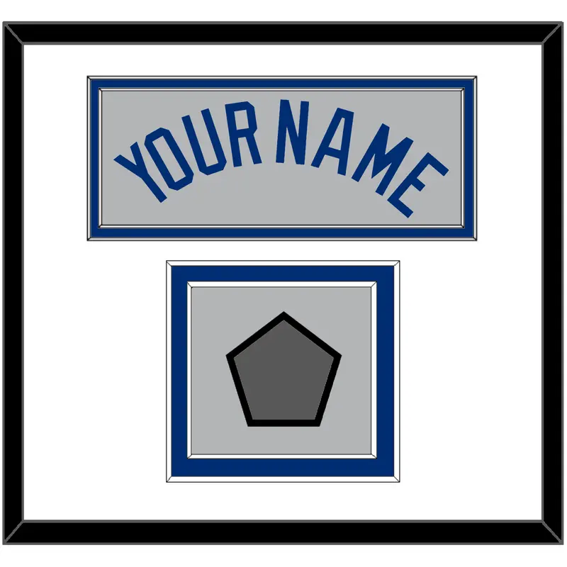 Los Angeles Name & World Series Jersey Patch - Road Gray - Double Mat 1