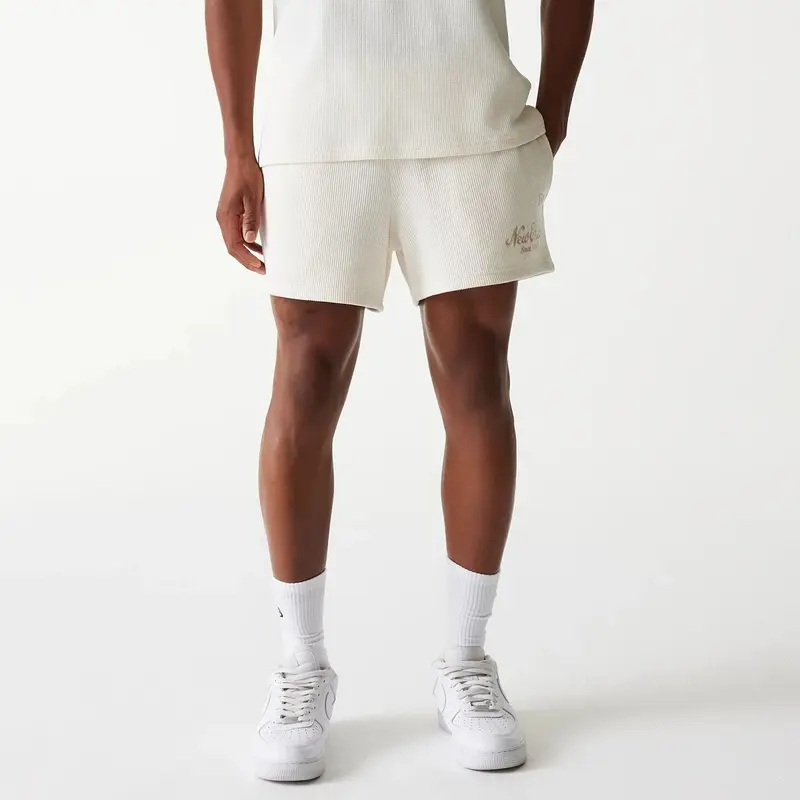 New Era - MLB WAFFLE Shorts - Off White