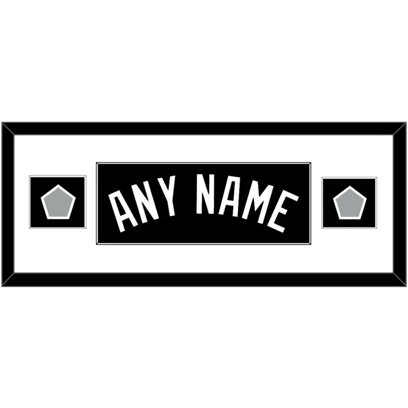 San Antonio Name With 2 Champions Trophy Patches - Road Black (2002-2017) - Single Mat 2