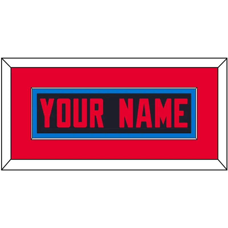Houston Nameplate - Alternate Blue - Single Mat 3