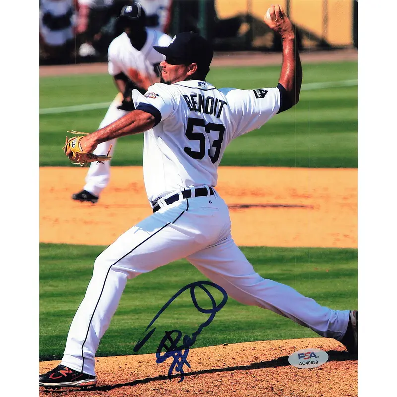 JOAQUIN BENOIT signed 8x10 photo PSA/DNA Detroit Tigers Autographed