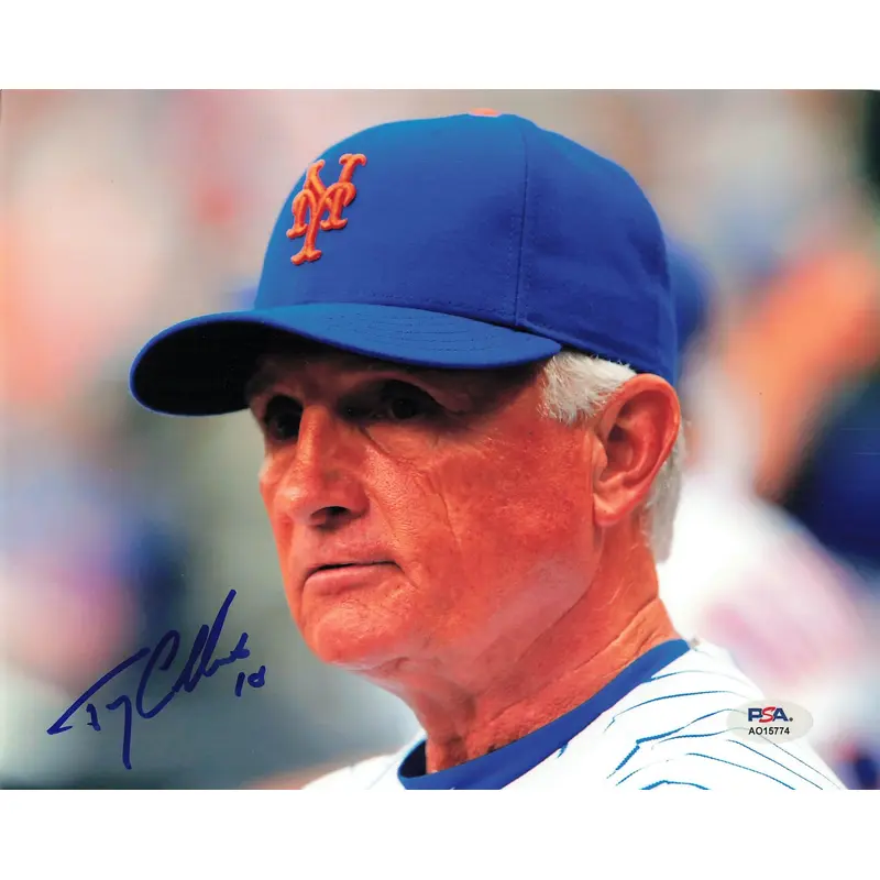 TERRY COLLINS signed 8x10 photo PSA/DNA New York Mets Autographed