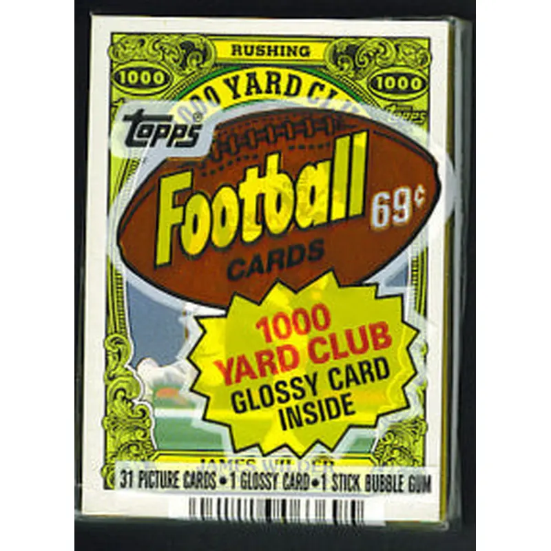 1986 Topps Football Unopened Cello Pack