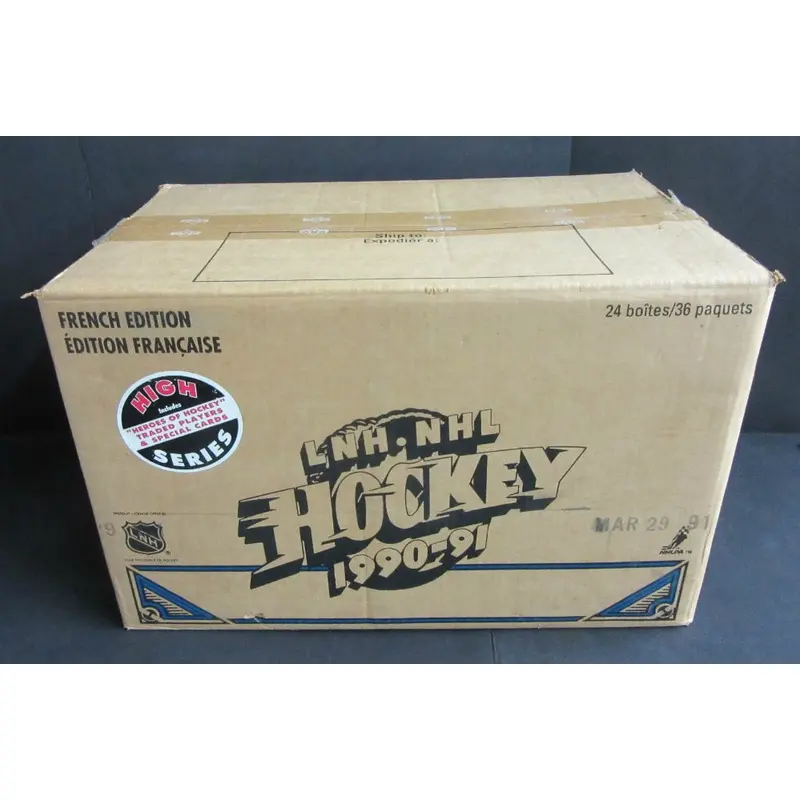 1990/91 Upper Deck Hockey High Series Case (French) (24 Box)