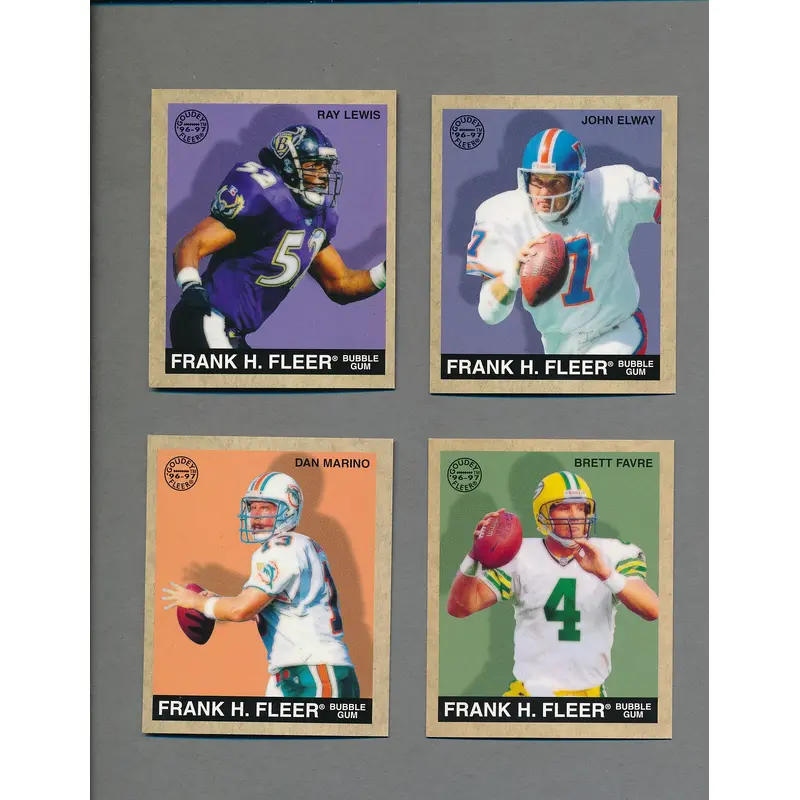 1997 Fleer Goudey Football Complete Set (w/ Inserts) (150) NM/MT MT