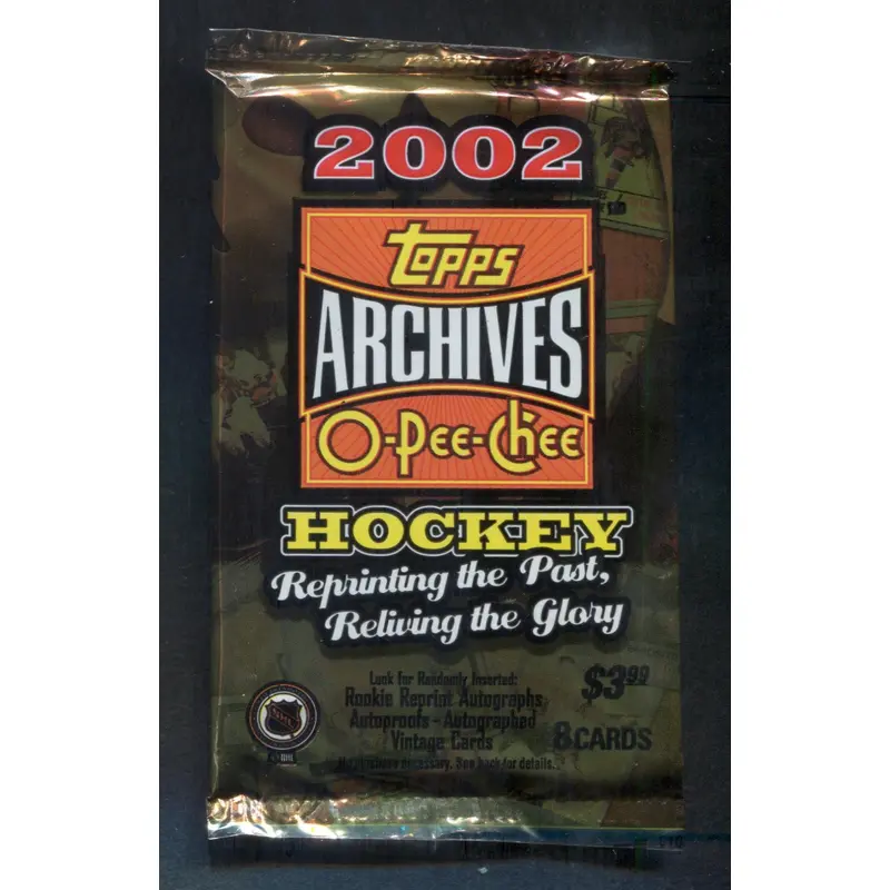 2001/02 Topps O-Pee-Chee Archives Hockey Unopened Pack (Pre-Priced) (8)