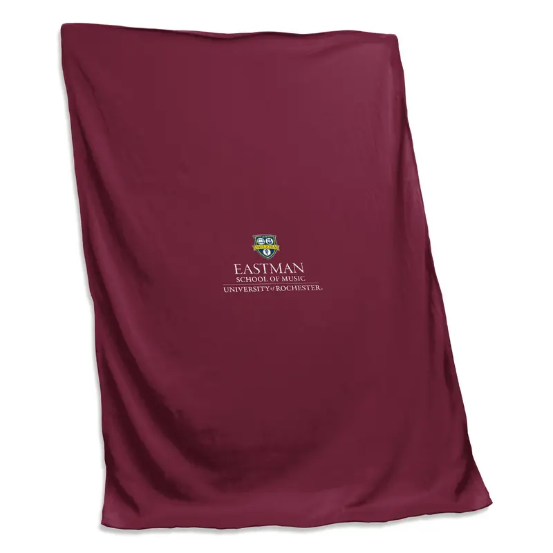 Rochester - The Eastman School of Music Maroon Sweatshirt Blanket (Screened)