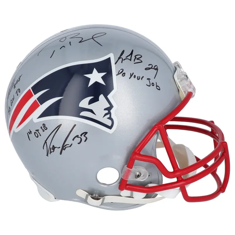 Tom Brady 2016 New England Patriots Super Bowl Champ Team Signed Helmet Fanatics