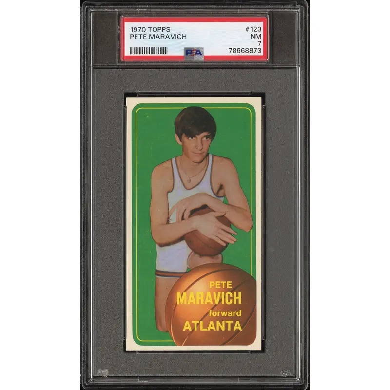 Pete Maravich 1970 Topps #123 PSA 7 Near Mint