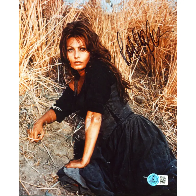 Sophia Loren Authentic Signed 8x10 Sexy Vertical Photo Autographed BAS #BR43866