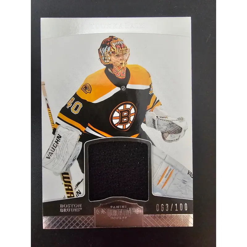 2011-12 Panini Dominion - Jerseys - Tuukka Rask #5 /100