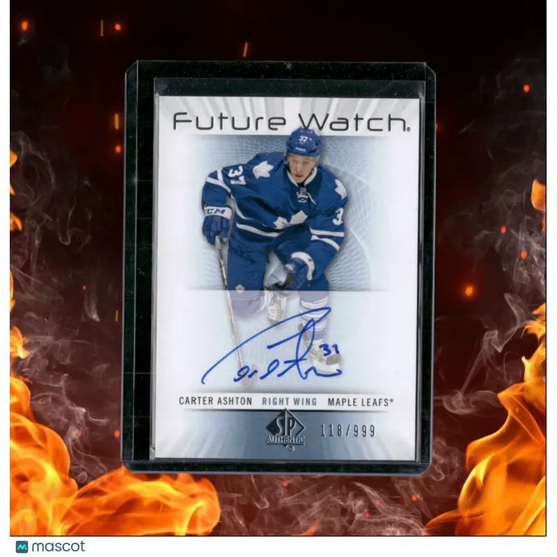 2012-13 SP Authentic Carter Ashton Future Watch Rookie Auto 118/999 #234
