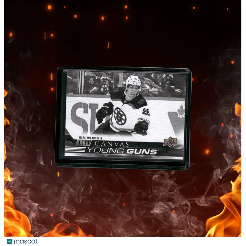 2022-23 Upper Deck Marc McLaughlin UD Canvas Young Guns Black & White Rookie