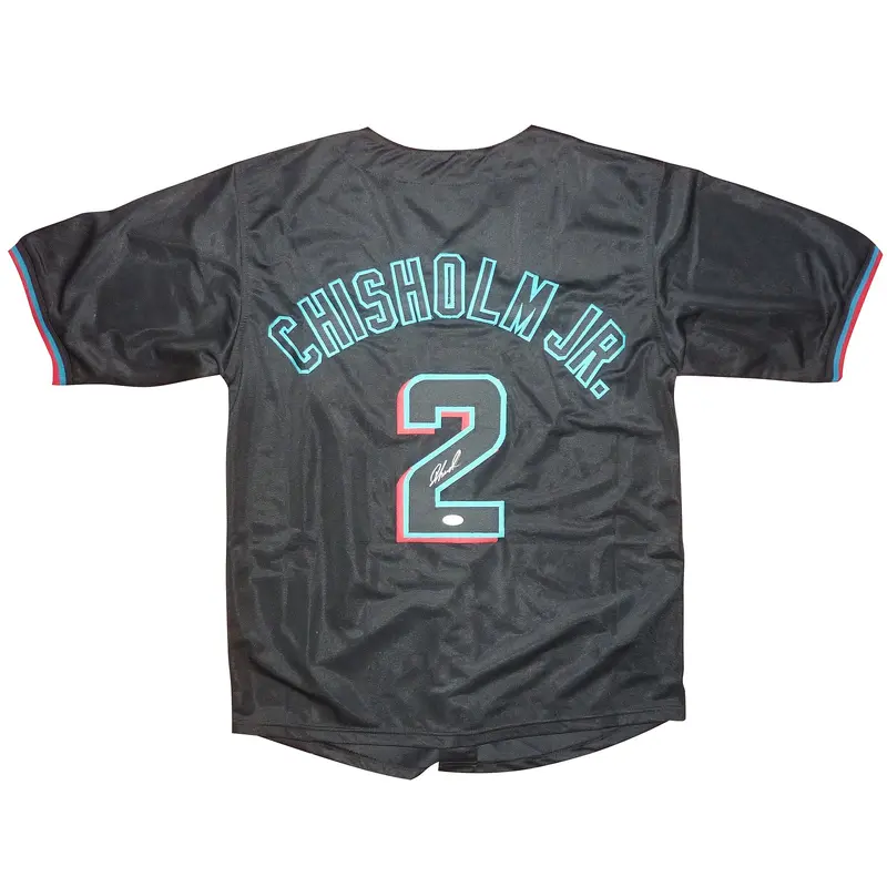 Jazz Chisholm Autographed Miami Marlins (Black #2) Custom Jersey - JSA