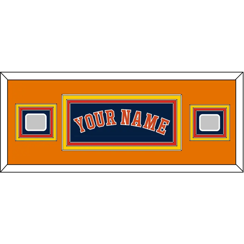 Houston Name & 2 World Series Champions Patches - Alternate Blue - Triple Mat 6