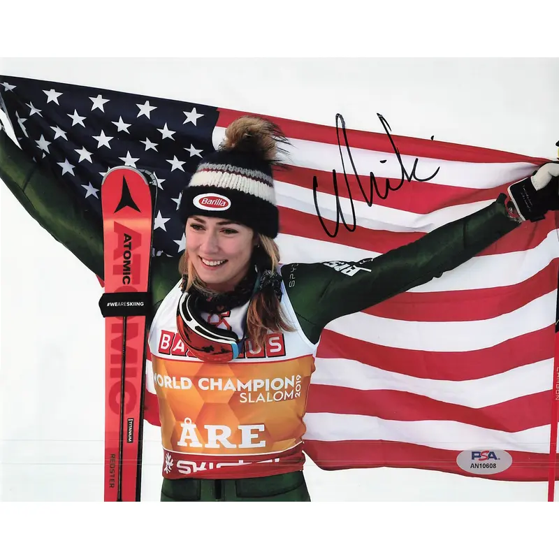 Mikaela Shiffrin signed 8x10 photo PSA/DNA Team USA Ski Autographed