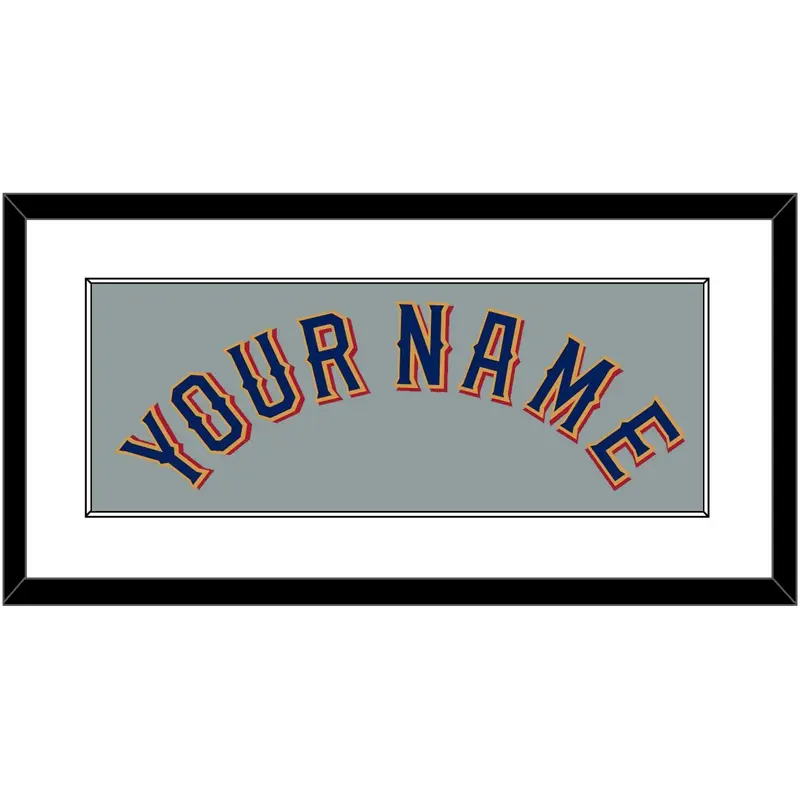 Texas Name - Road Gray - Single Mat 1