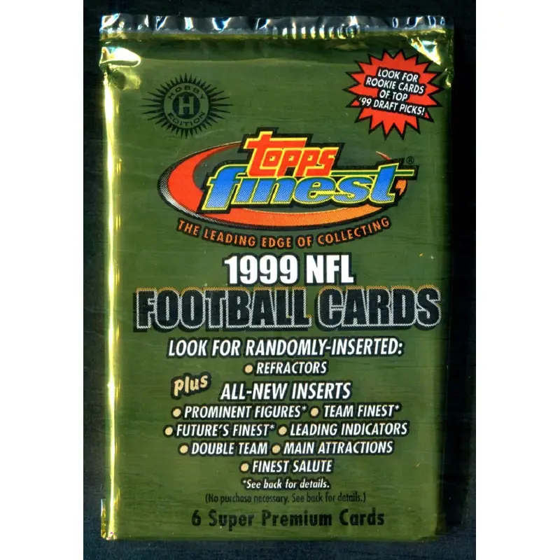 1999 Topps Finest Football Unopened Pack (Hobby) (6)