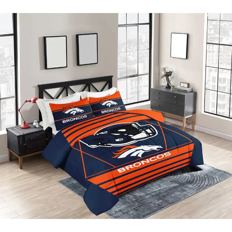 Denver Broncos Crosser Comforter Set Full/Queen