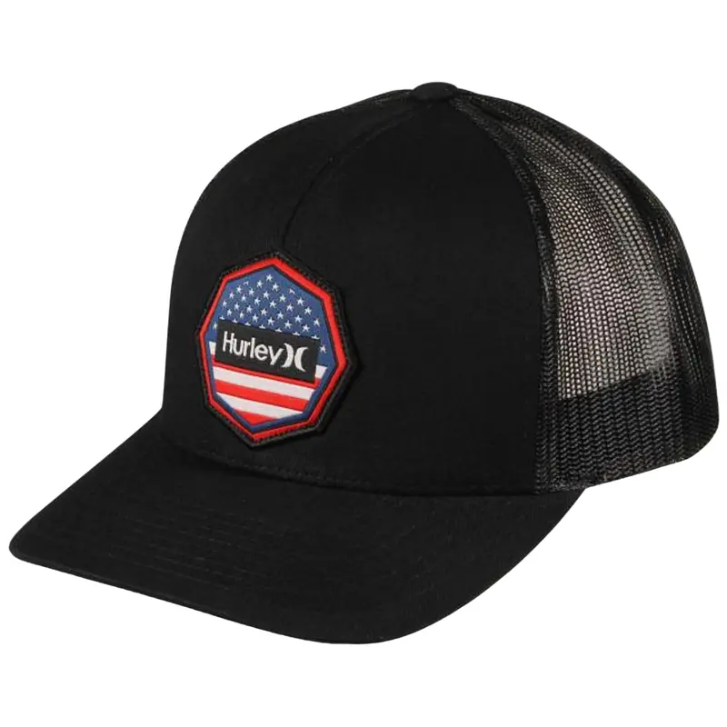 HURLEY USA BLACK ULTRA DESTINATION MENS SNAPBACK MESH HIHM0185 010