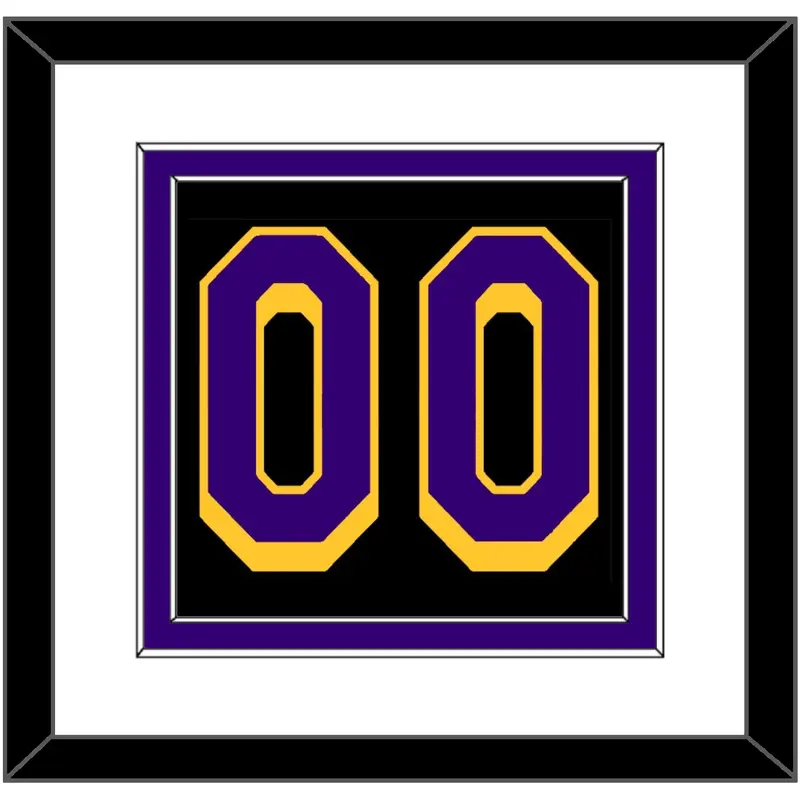 Los Angeles Number - Black Earned (2020-2021) - Double Mat 2