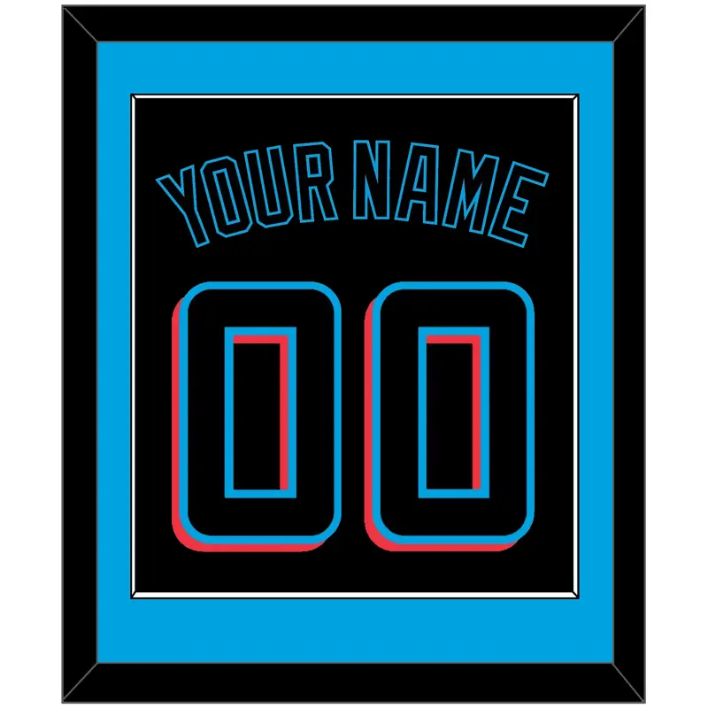 Miami Name & Number - Alternate Black (2019-2023) - Single Mat 2