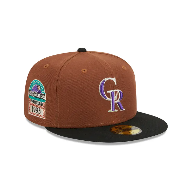 New Era - Colorado Rockies - HARVEST 59FIFTY Cap - Brown
