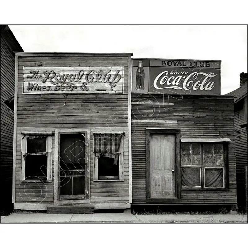 1939 Coca Cola Sign 8X10 Photo - Royal Club Coke - 2602