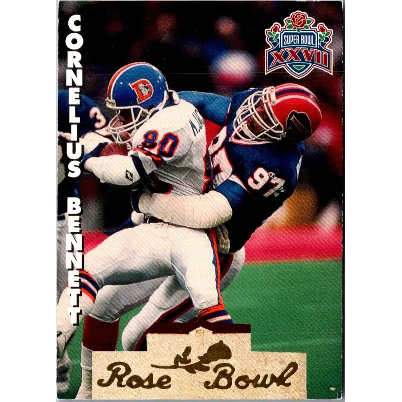 1993 Heads & Tails SB XXVII Cornelius Bennett #SB12