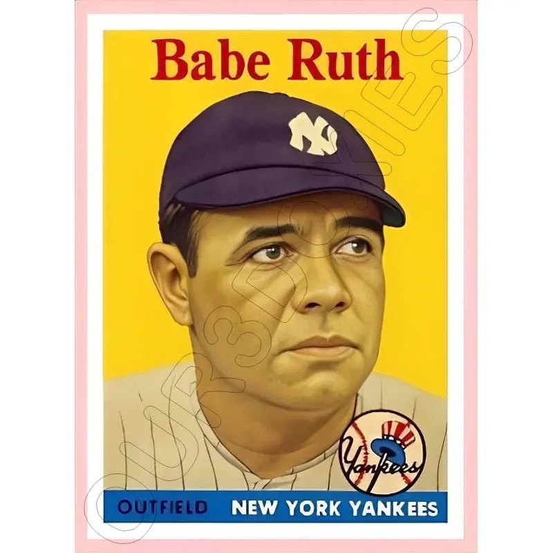Babe Ruth 1958 Topps Custom Card - 4144