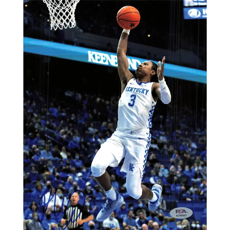 TyTy Washington Jr. signed 8x10 photo PSA/DNA Kentucky Wildcats Autographed