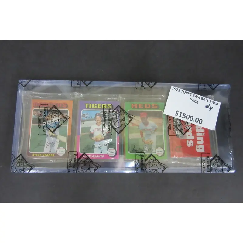 1975 Topps Baseball Unopened RackPack (BBCE) #4