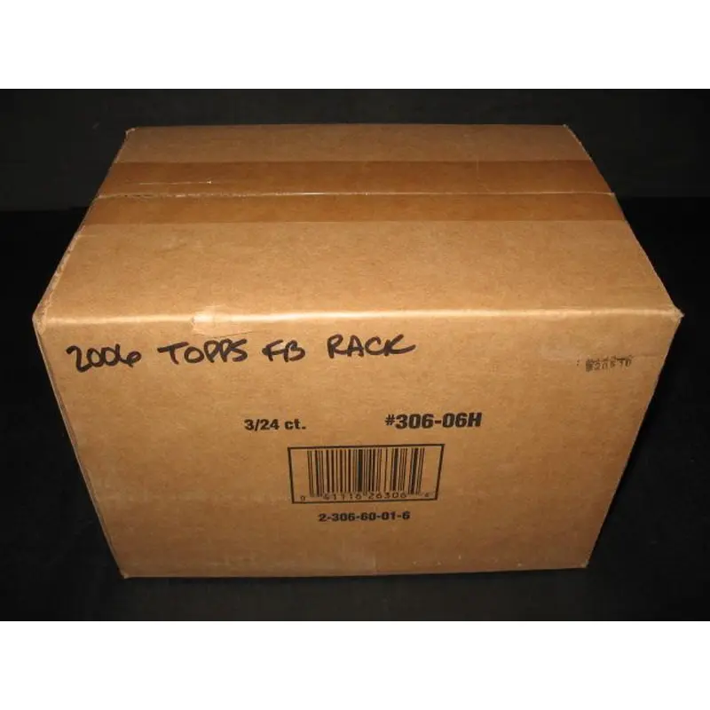 2006 Topps Football Rack Case (Hobby) (3 Box)