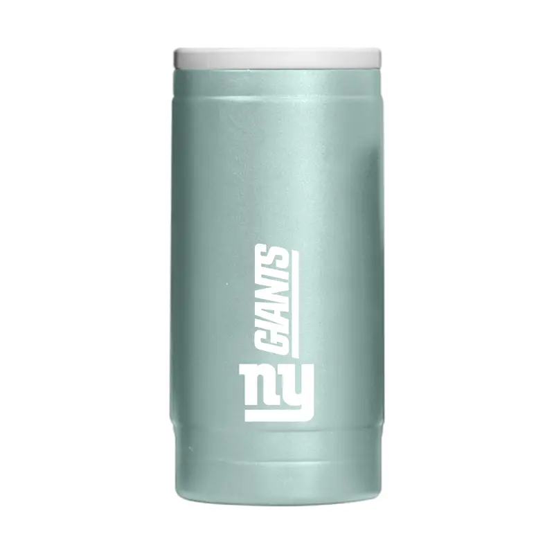 NY Giants  Vertical Powder Coat Slim Can Coolie