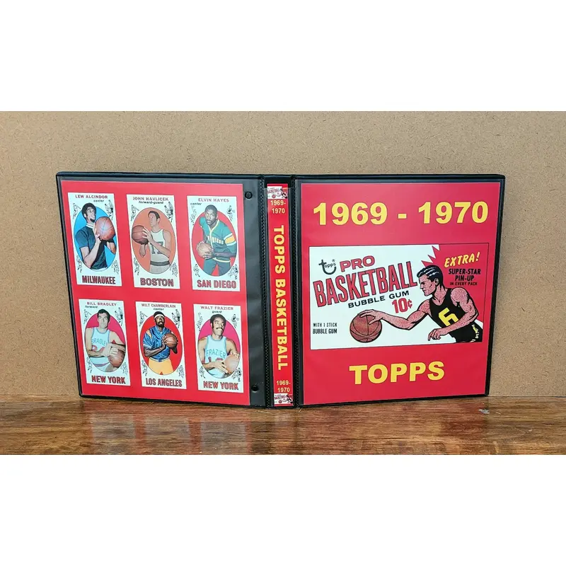 1969 Topps Basketball Cards Custom Made Album Binder Inserts 3 Sizes - 3545