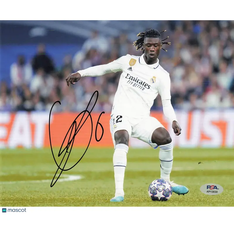 Eduardo Camavinga Signed 8x10 Photo PSA Real Madrid Soccer