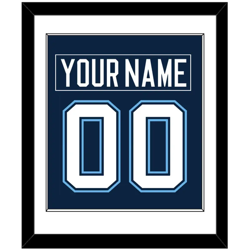 Maine Nameplate & Number (Back) Combined - Road Navy Blue (1994-2008) - Single Mat 1