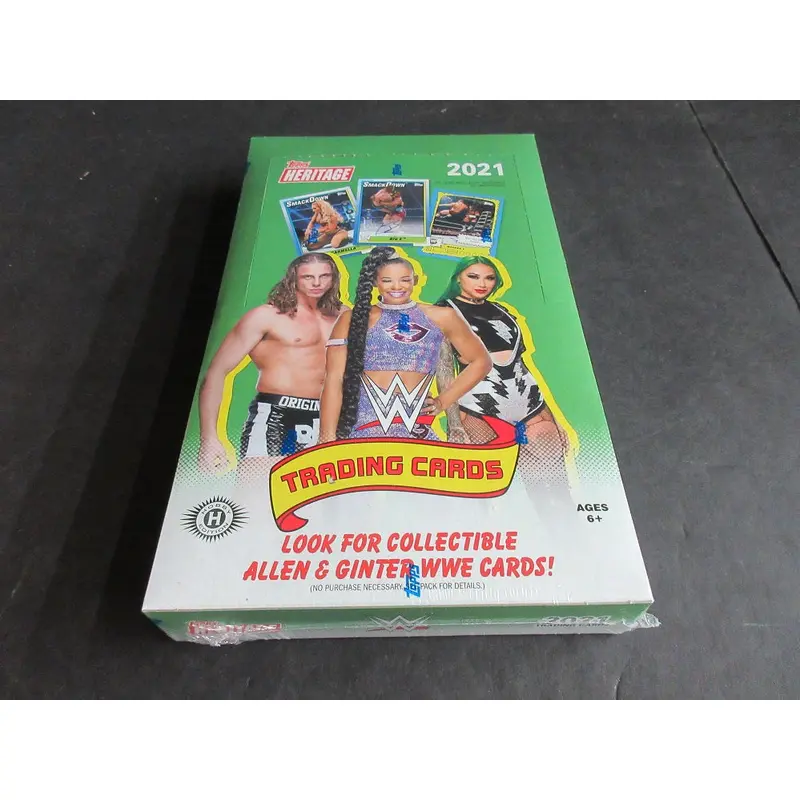 2021 Topps Heritage WWE Wrestling Box (Hobby) (24/7)