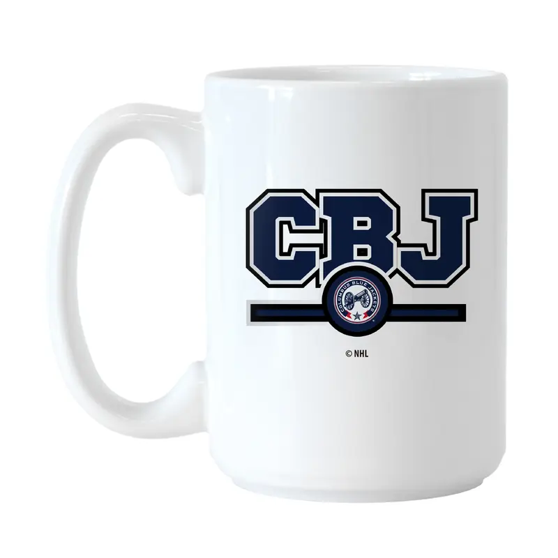 Columbus Blue Jackets 15oz Letterman Sublimated Mug