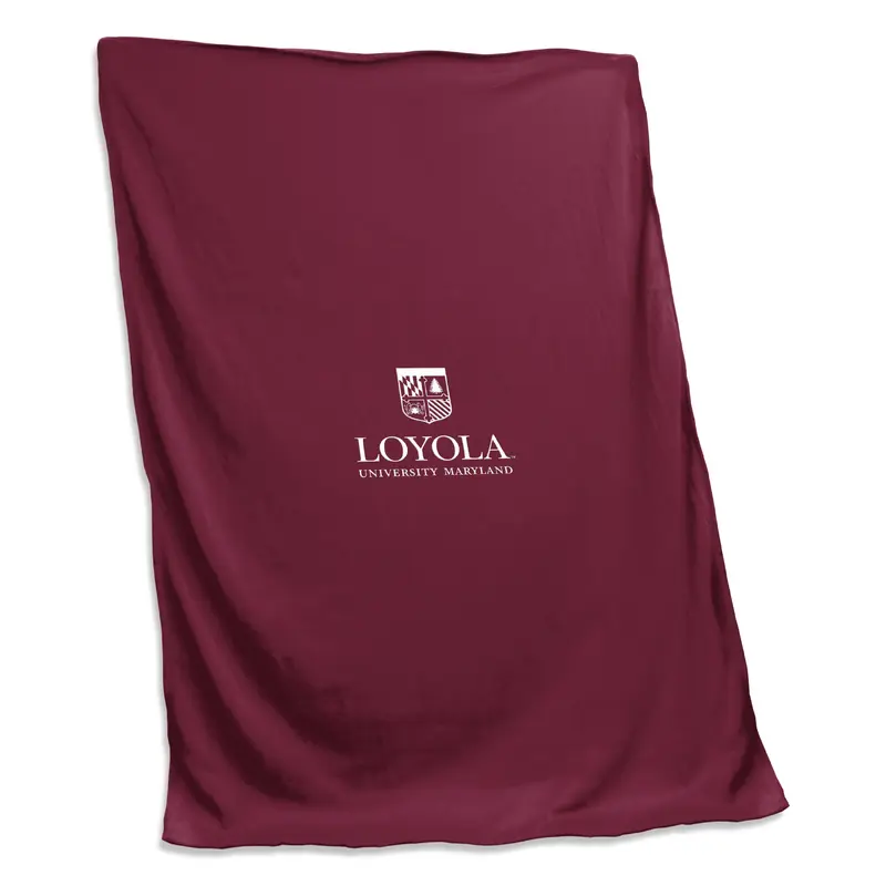 Loyola University Maryland Maroon Screened Sweatshirt Blanket