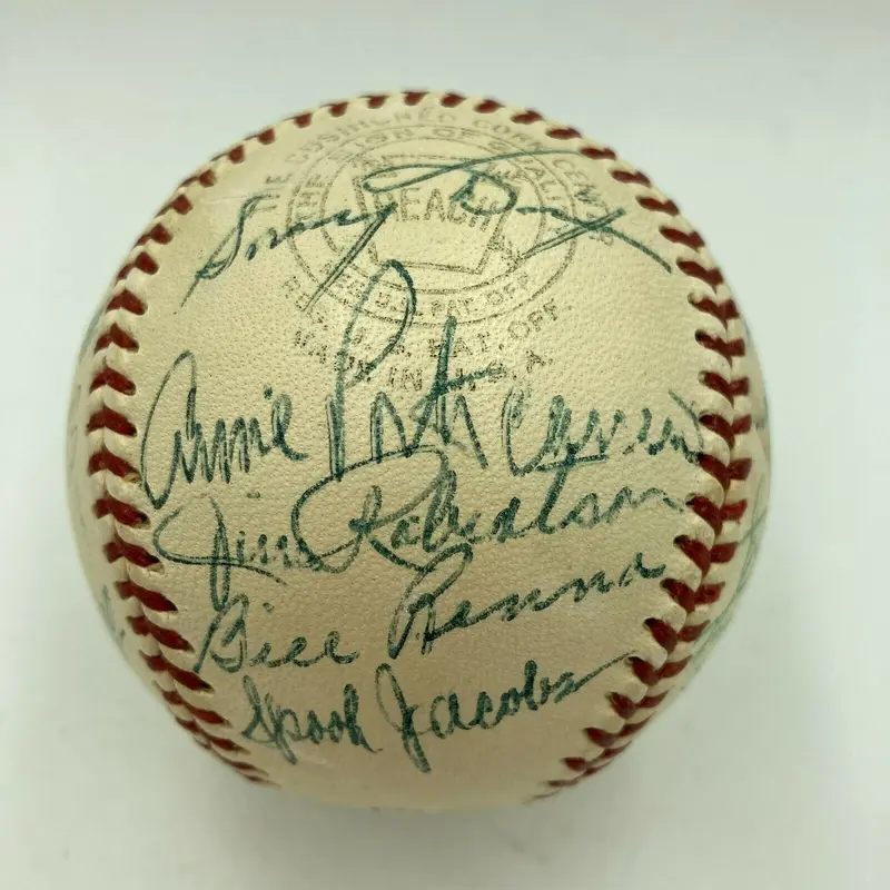 1954 Philadelphia A's Athletics Team Signed American League Baseball JSA COA