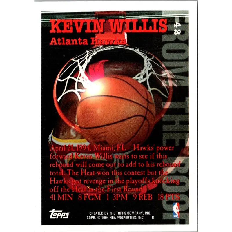 1994 Topps Kevin Willis #41